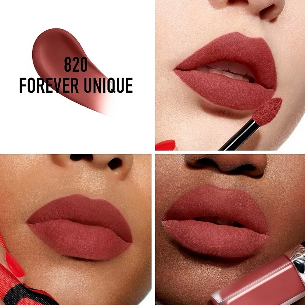 NIB - Dior -Rouge Dior Forever Liquid Lipstick-820 Forever Unique (a deep brown)